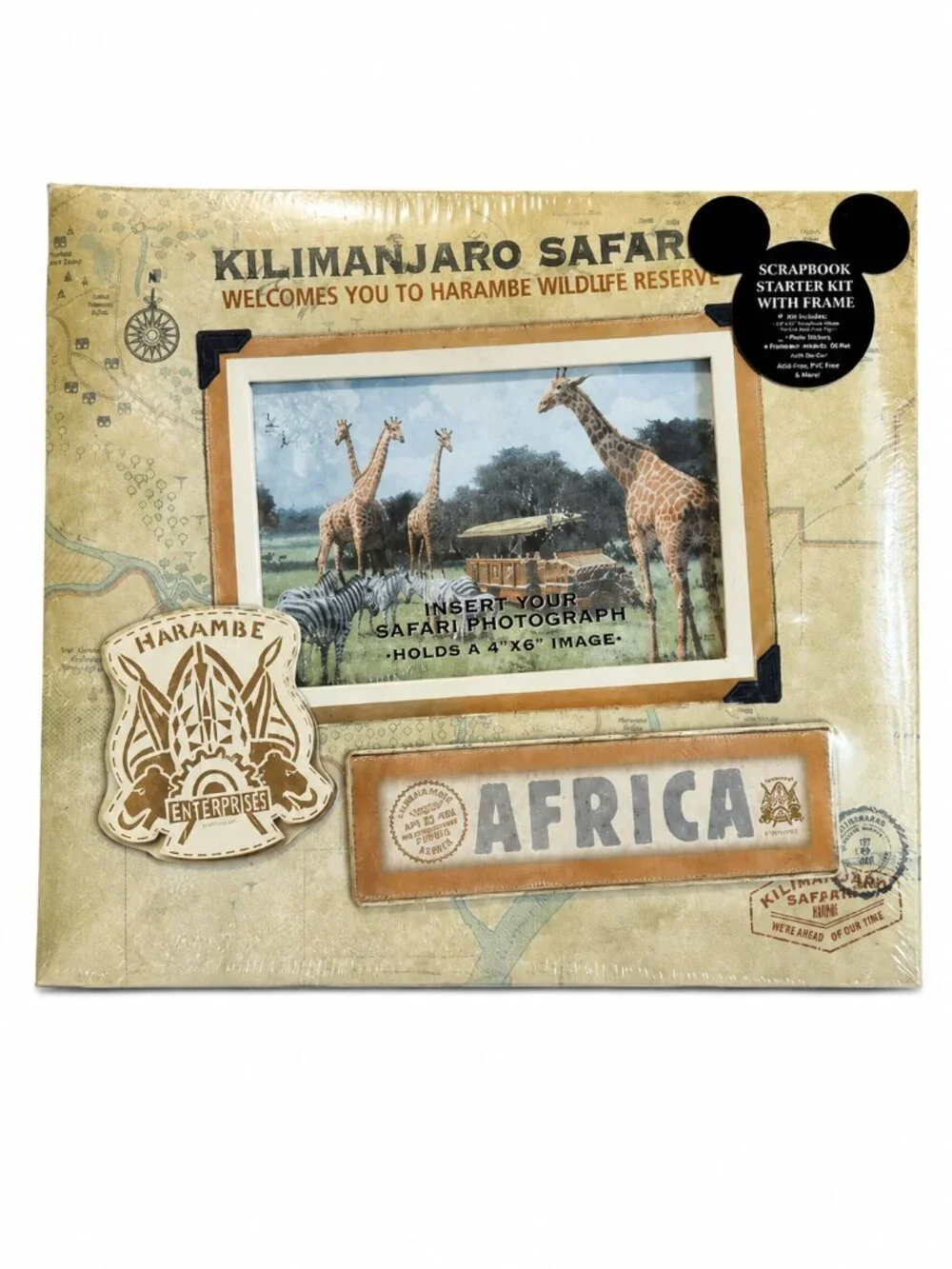 1998 Disney Animal Kingdom Kilimanjaro Safaris Scrapbook Starter Kit Sealed NWT